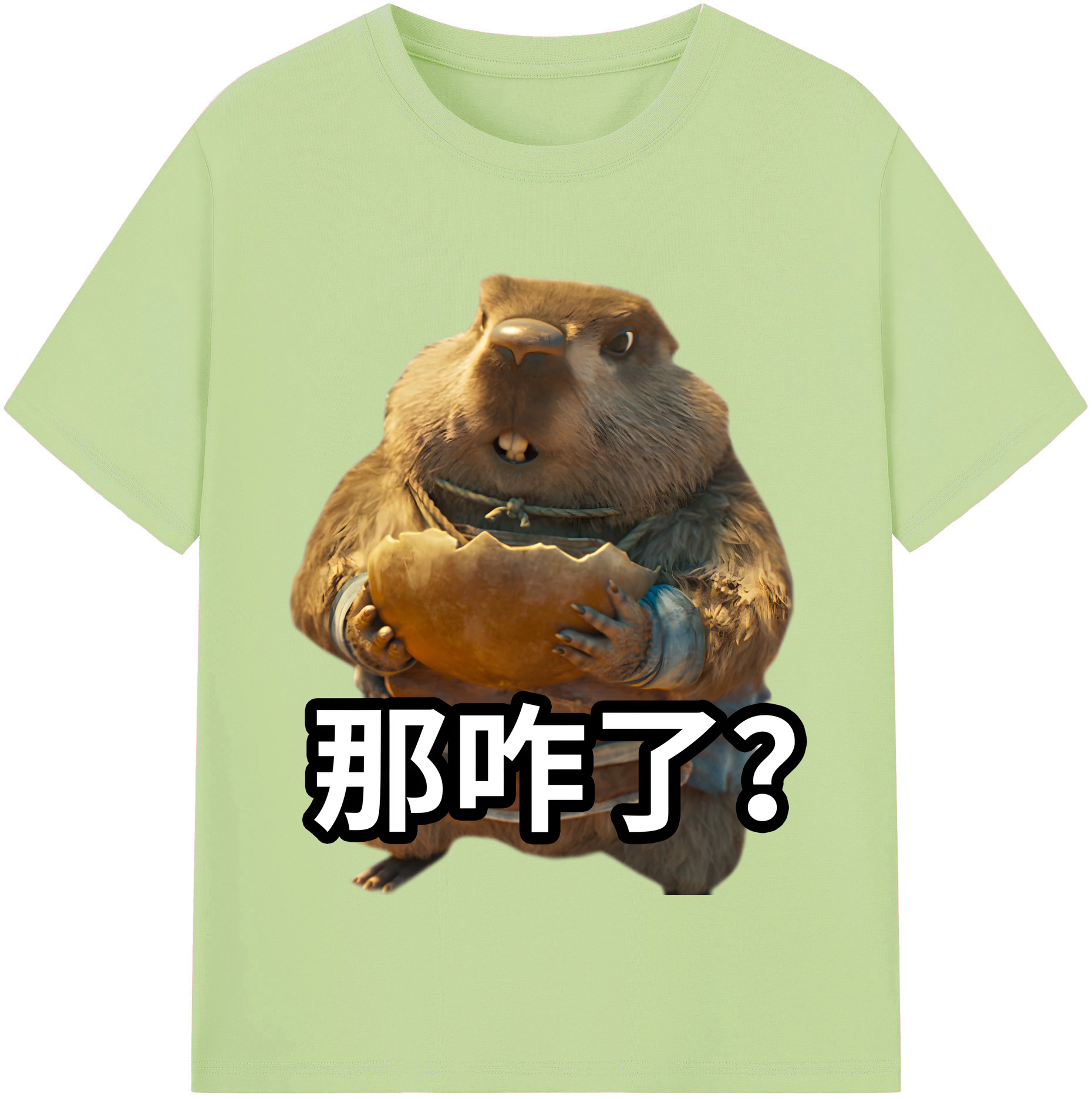 （画像用） Ne Zha 2 ナタ 魔童の大暴れ 綿100％半袖Tシャツ（フロントプリント）
